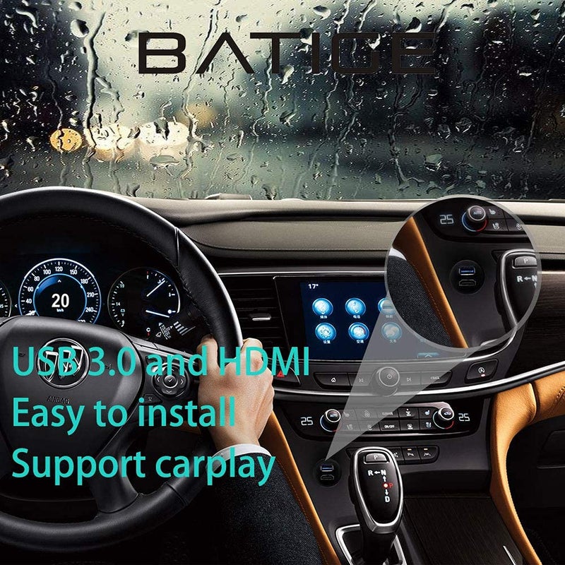 BATIGE USB 3.0 & HDMI to HDMI + USB3.0 AUX Extension Dash Panel Waterproof Car Flush Mount Cable for Car Boat and Motorcycle - 3ft - Image 5